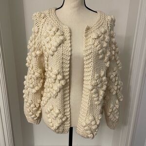 Chicwish Cream Textured Cardigan